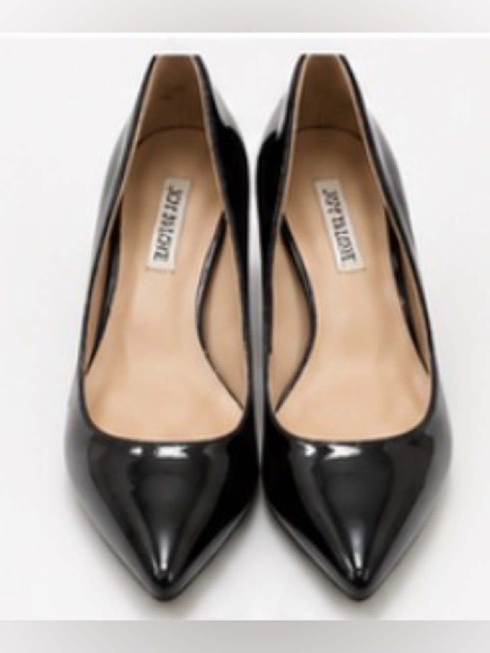 [Joy In Love] Black Patent Pointed Toe Block Heel Pumps Sz 8 NEW!